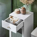 Mobiletto lavanderia con portabiancheria