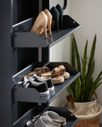 Scarpiera ODE 50 x 168,5 cm 5 ante grigio scuro