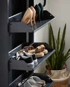 Scarpiera Ode 50 x 136 cm 4 ante grigio scuro