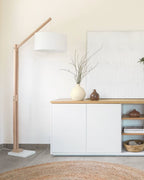 Lampada da terra Riaz, bianco