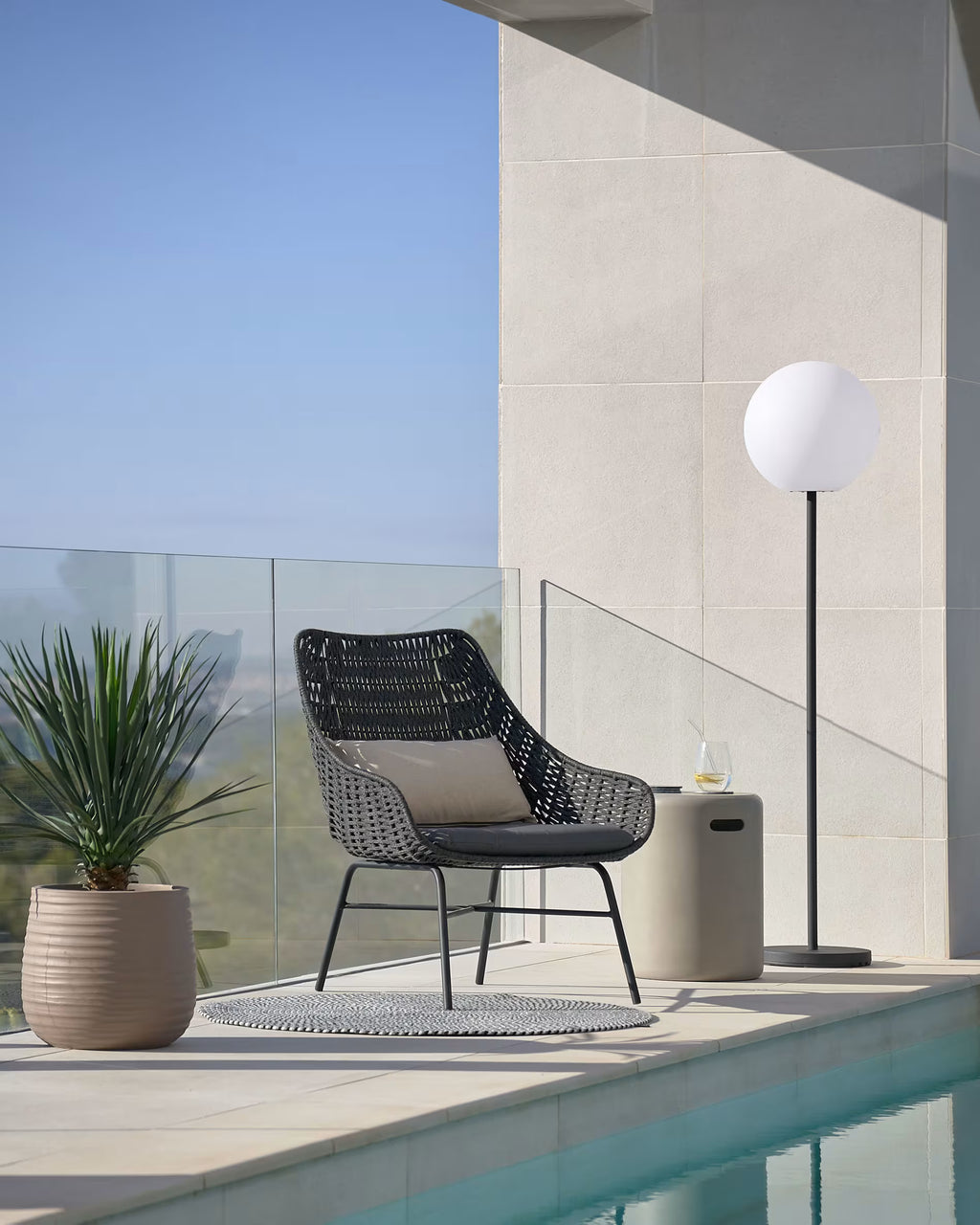 Lampada da terra da esterno Dinesh