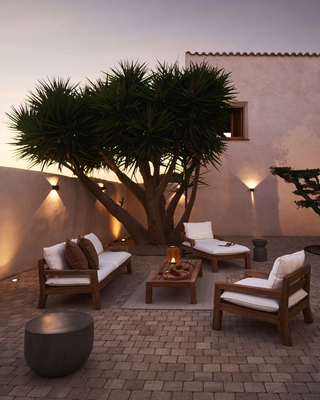 Lampada da tavolo piccola portatile Saranella marrone