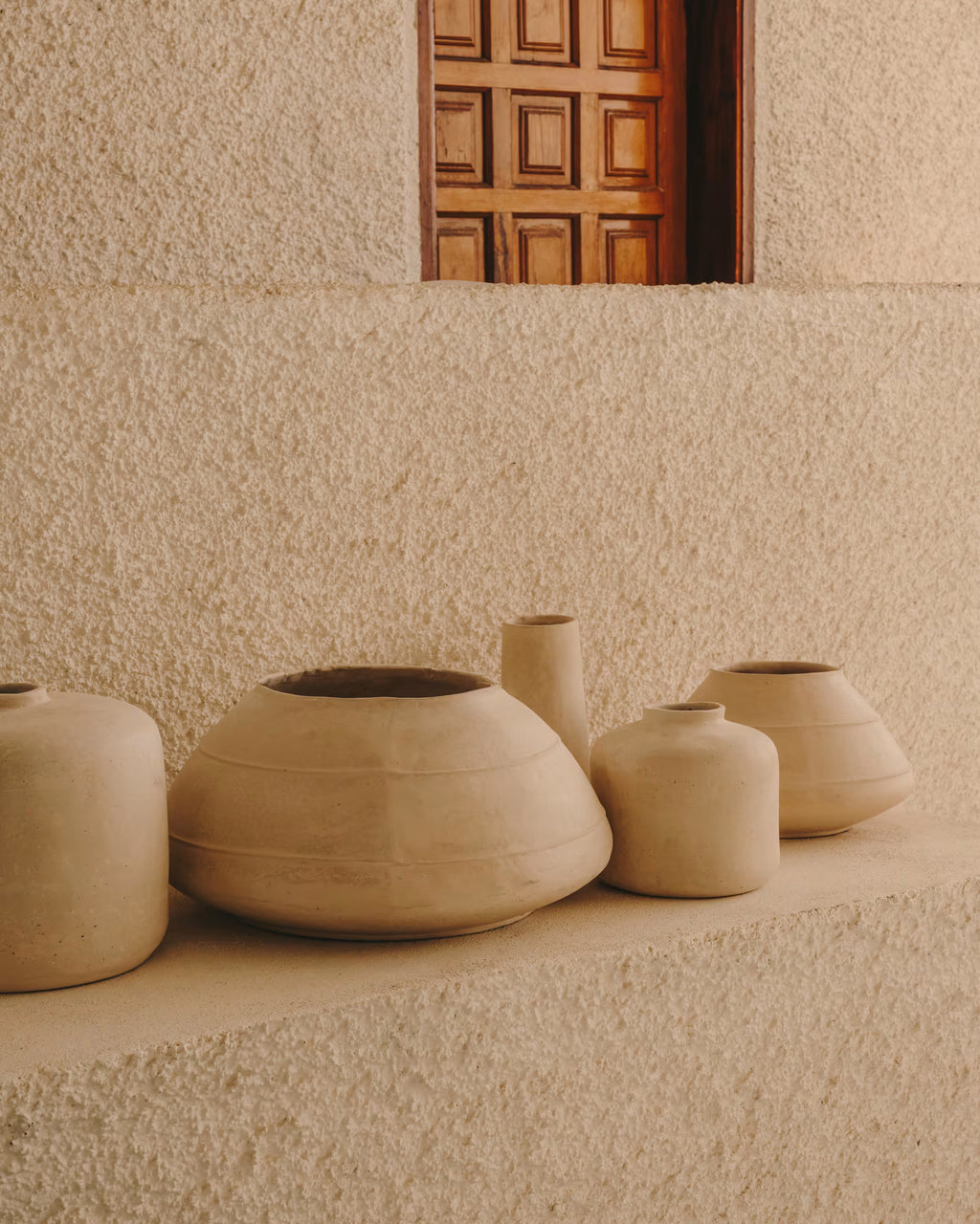 Vaso Serina in cartapesta bianca 27 cm