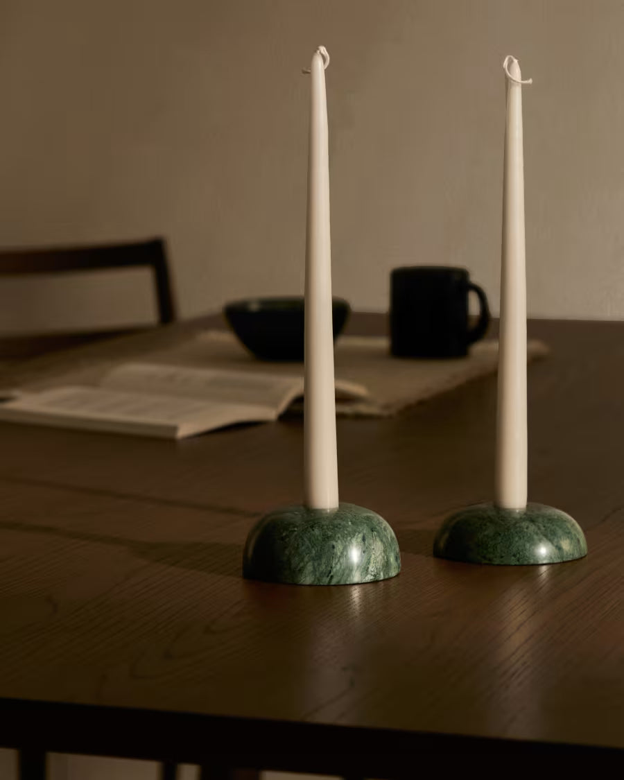 Candelabro Sintia in marmo verde 3 cm