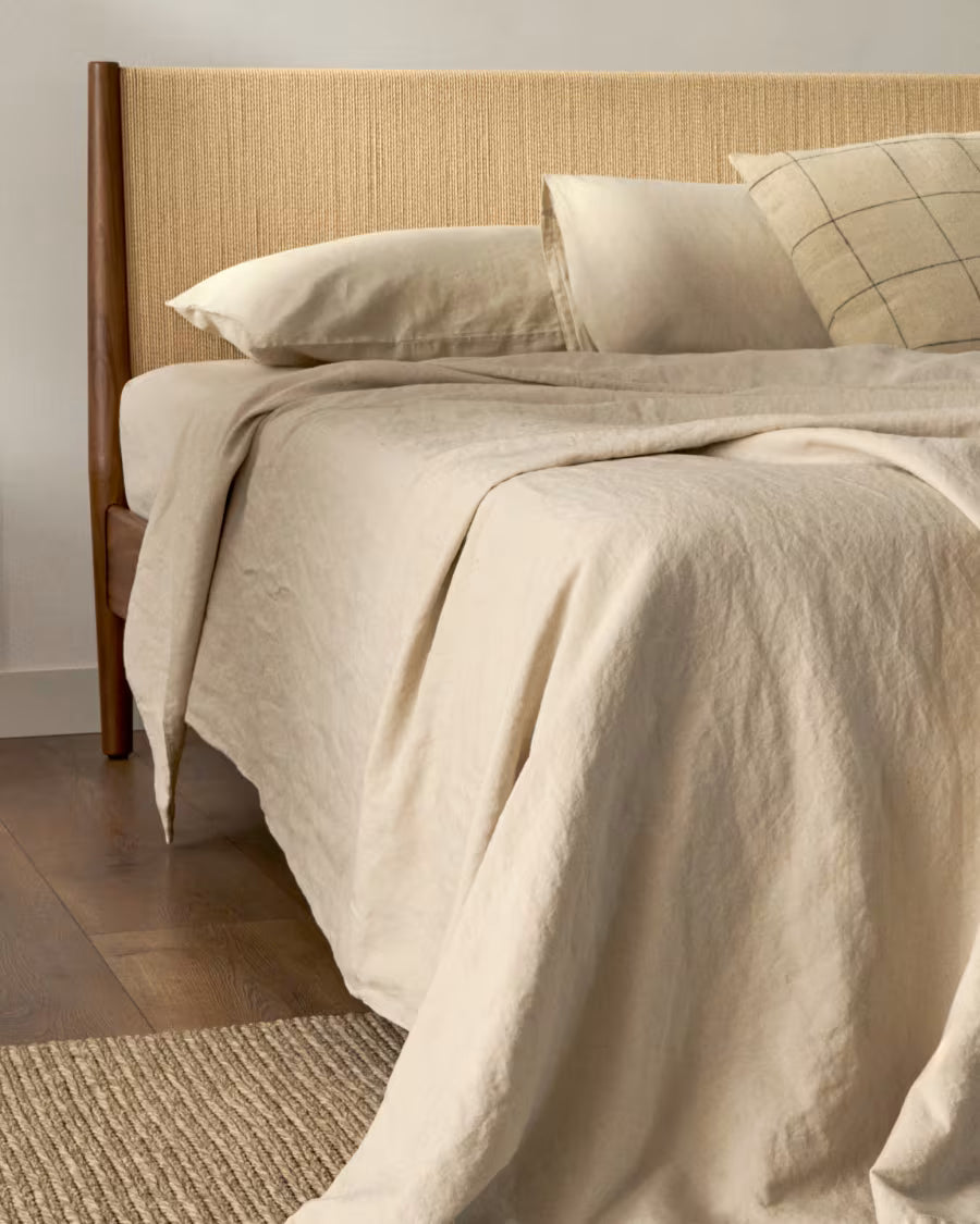 Set Simmel copripiumino e federe di cotone colore grigio per letto 90 cm