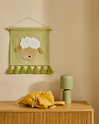 Lampada da tavolo Monze in metallo verniciato verde chiaro