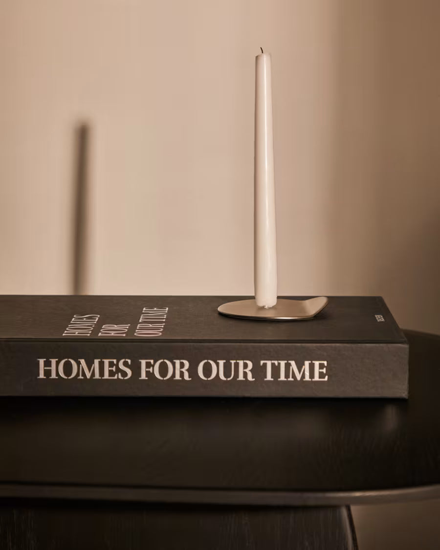 Candelabro Quira in alluminio argentato