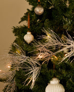 Ghirlanda luminosa Teila a forma di ramo argento 180 cm