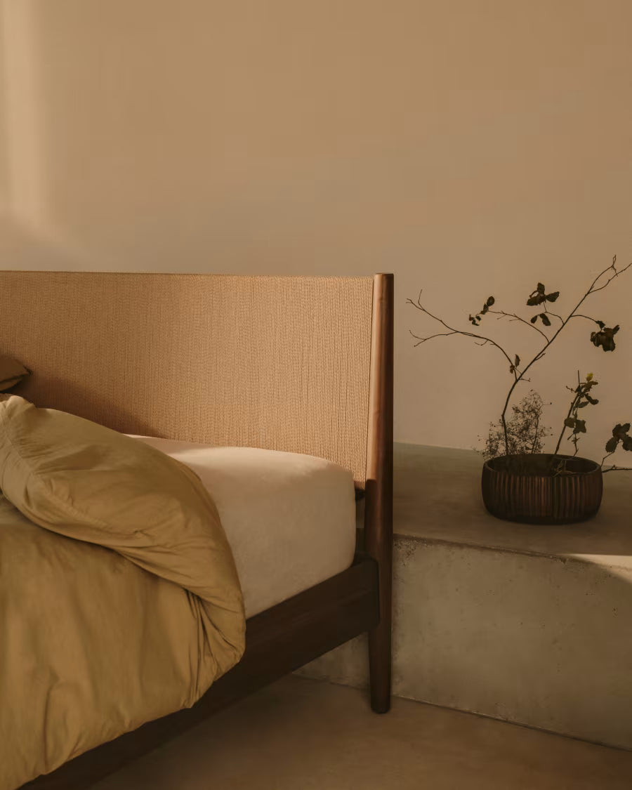 Set copripiumino e federa Sifinia 100% cotone percalle con frange verde letto 90 cm