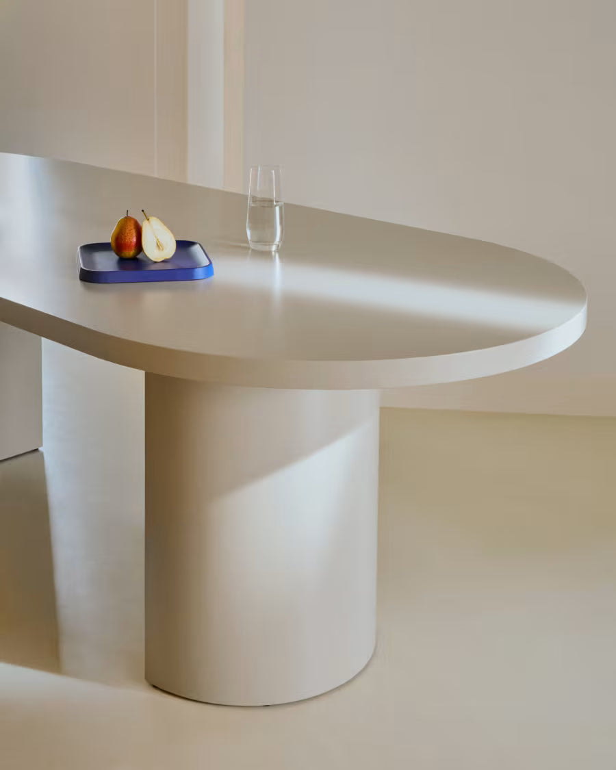 Tavolo Nealy MDF laccato con finitura écru 200 x 100 cm