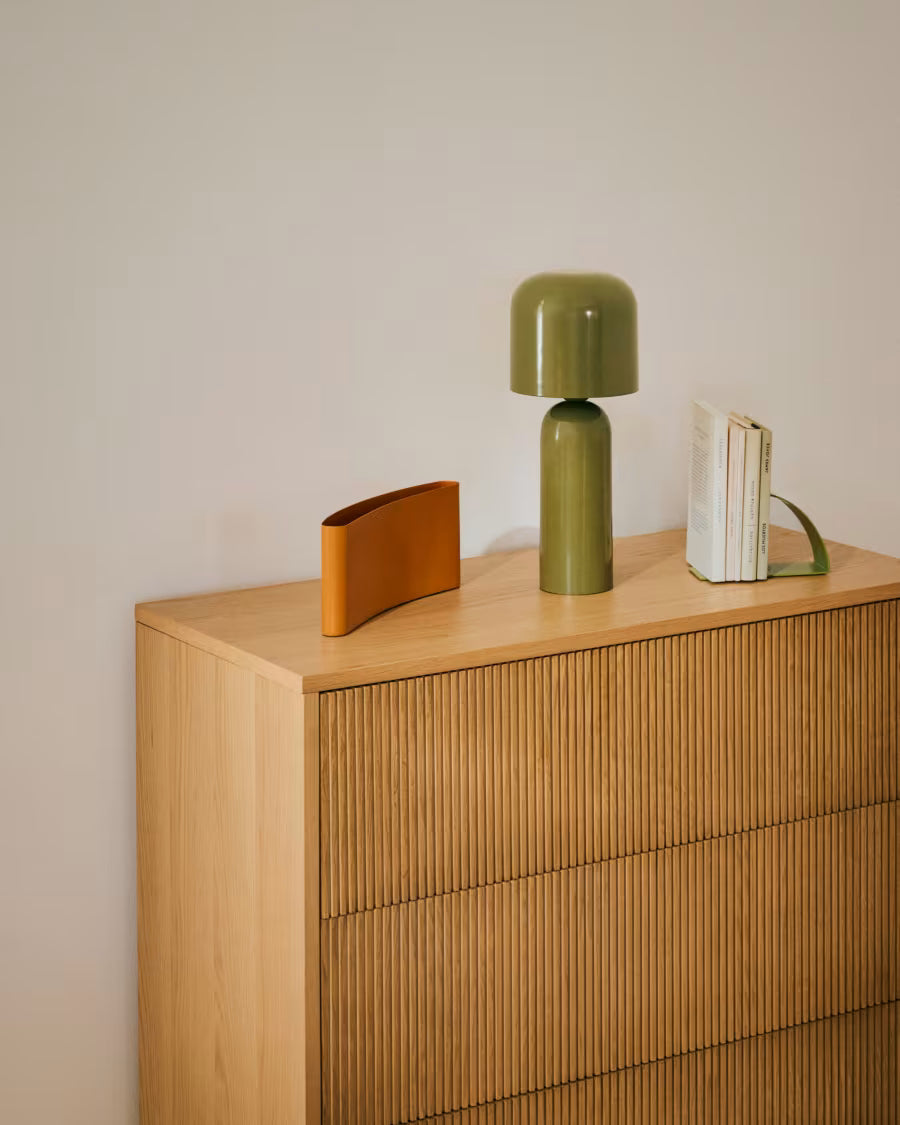 Candelabro in ferro Mistra arancione