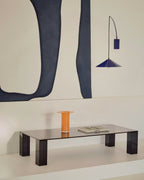 Applique Kally in metallo con finitura verniciata blu