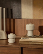 Candelabro piccolo Signe in marmo bianco 12 cm