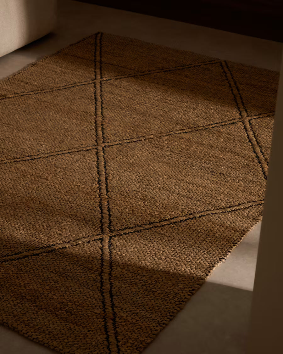 Tappeto Vallalta di iuta 160 x 230 cm