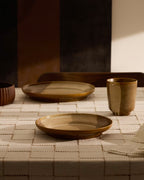 Piatto da dessert Nagoli in ceramica marrone