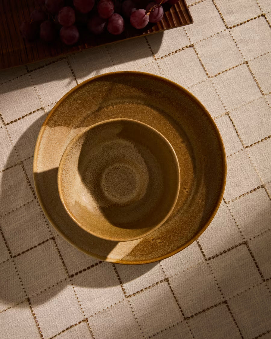 Ciotola Nagoli in ceramica marrone