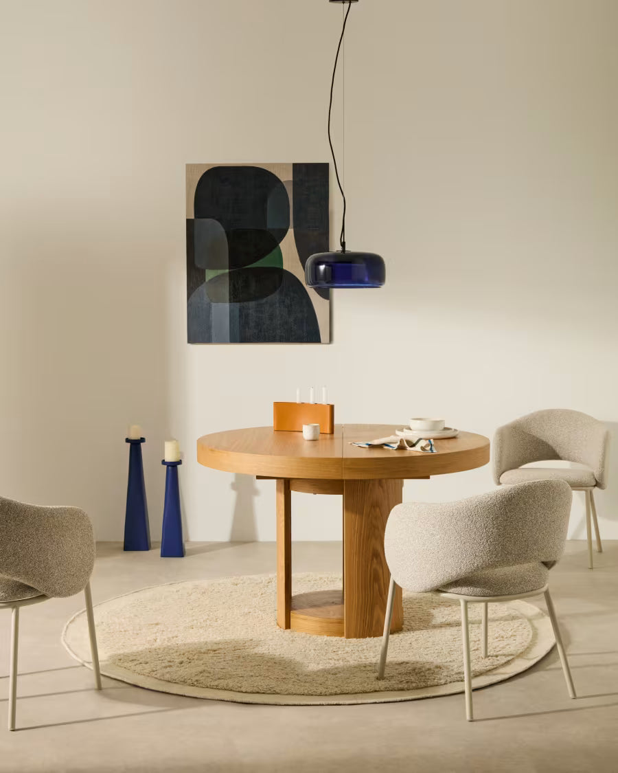 Tela astratta Nemsa blu e verde 90 x 60 cm