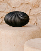 Vaso in vetro grigio scuro Nivra 15 cm