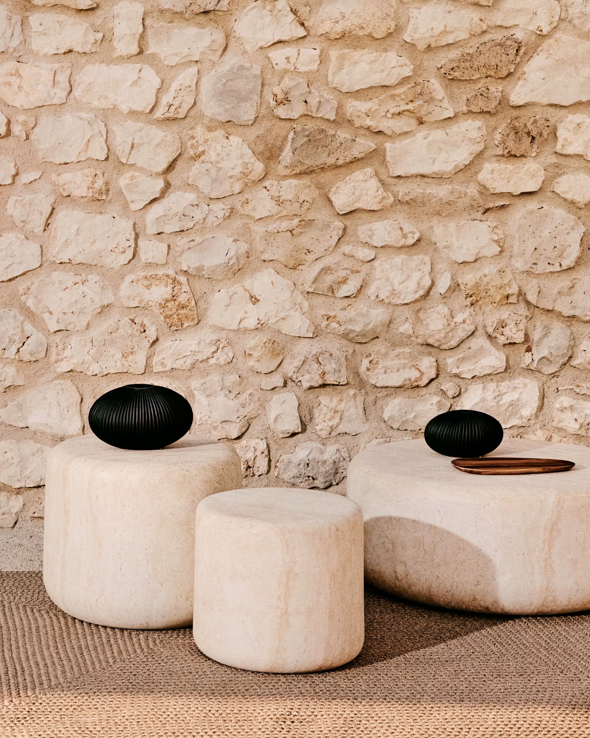 Vaso in vetro grigio scuro Nivra 15 cm