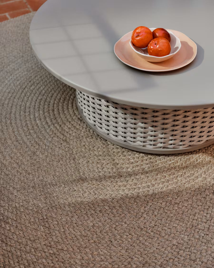 Tappeto Despas in fibre sintetiche beige Ø150 cm