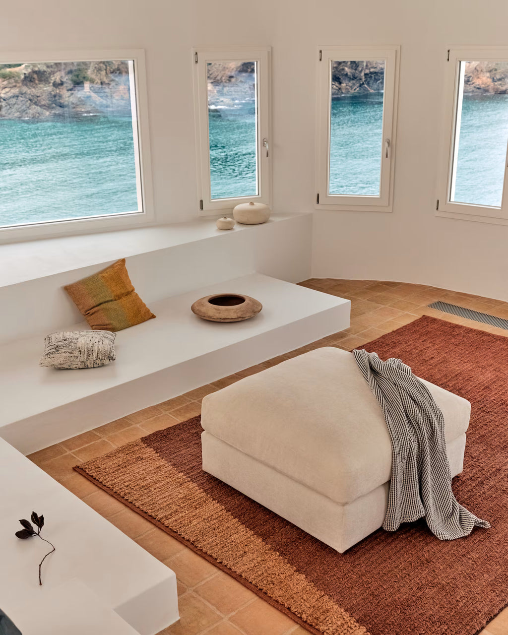 Tappeto Mandi in juta terracotta 200 x 300 cm