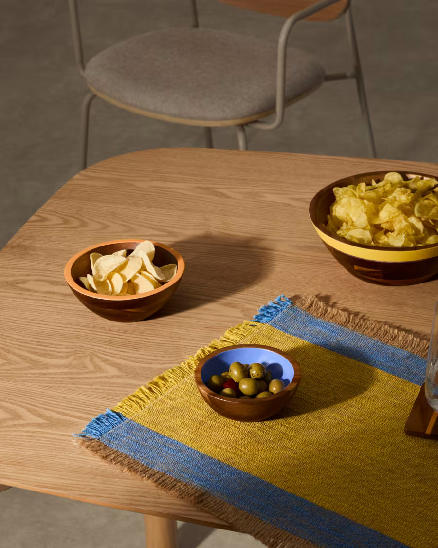 Set di 2 ciotole Zairin in legno di acacia FSC 100%