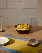 Ciotola Zairin gialla in legno di acacia FSC 100%