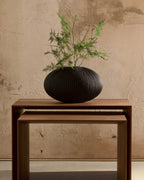 Vaso in vetro grigio scuro Nivra 19 cm