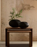 Vaso in vetro grigio scuro Nivra 19 cm