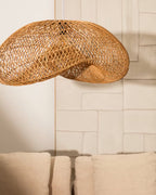 Paralume per la lampada da soffitto Isora in rattan con finitura in tonalità naturale 80 x 35 cm