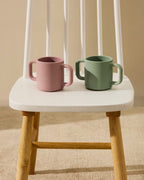 Set Lili 2 tazze in silicone rosa e turchese