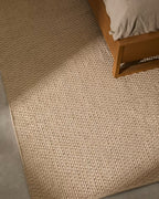 Tappeto Mascarell in cotone e poliestere bianco 160 x 230 cm