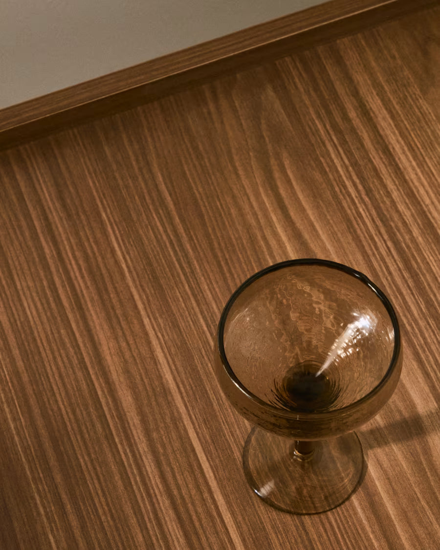 Calice da vino Sileia in vetro riciclato marrone