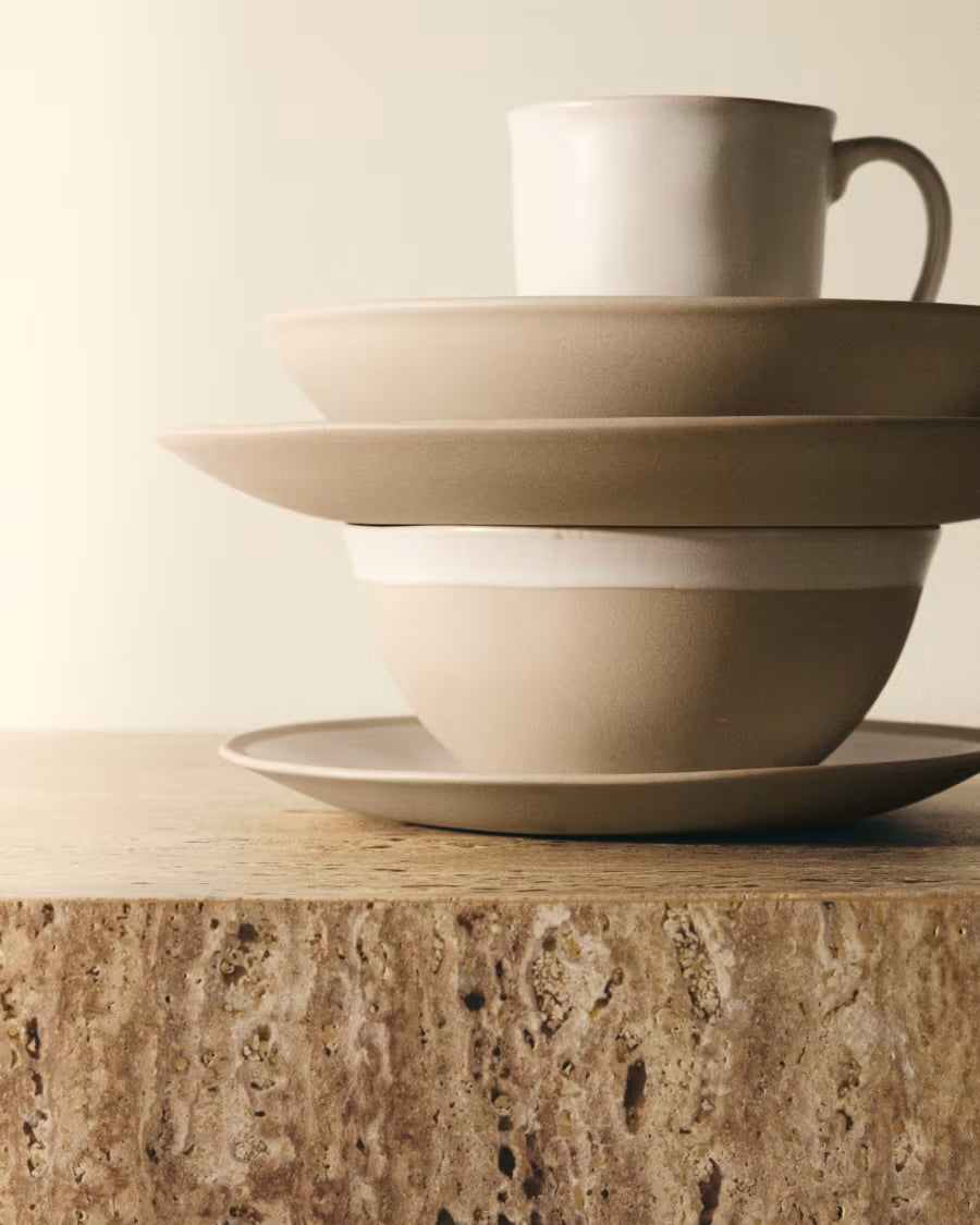 Tazza grande Azir in ceramica beige