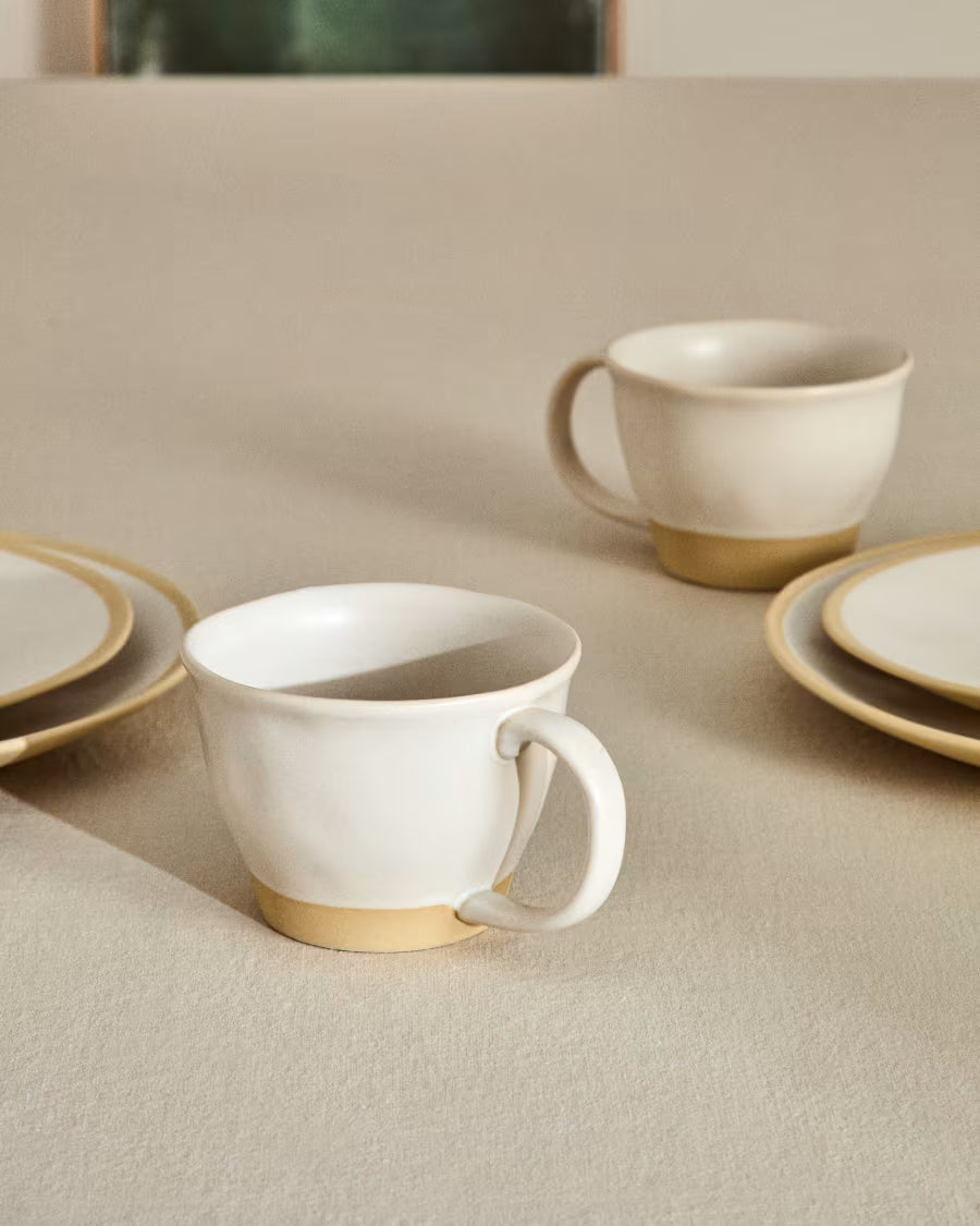 Tazza grande Azir in ceramica beige