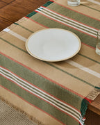 Piatto piano Azir in ceramica beige