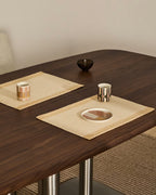 Set Briven di 2 tovaglie 100% cotone beige 35 x 50 cm