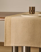 Runner da tavola Briven 100% cotone beige 50 x 150 cm