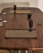 Set Briven di 2 tovaglie 100% cotone nere 35 x 50 cm