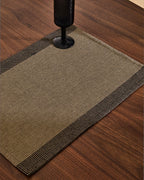 Set Briven di 2 tovaglie 100% cotone nere 35 x 50 cm