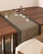 Runner da tavola Briven 100% cotone nero 50 x 150 cm