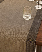 Runner da tavola Briven 100% cotone nero 50 x 150 cm