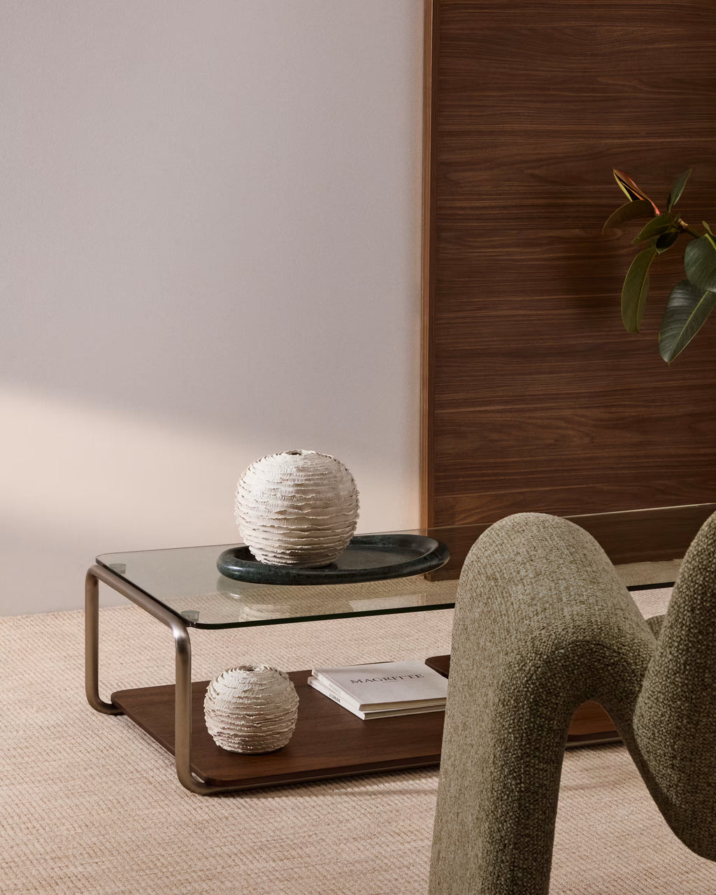 Vaso Evania in ceramica beige 15,5 cm