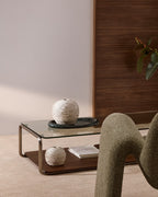 Vaso Evania in ceramica beige 15,5 cm