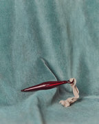 Set Isven di 2 ornamenti da appendere in vetro riciclato rosso 10 cm