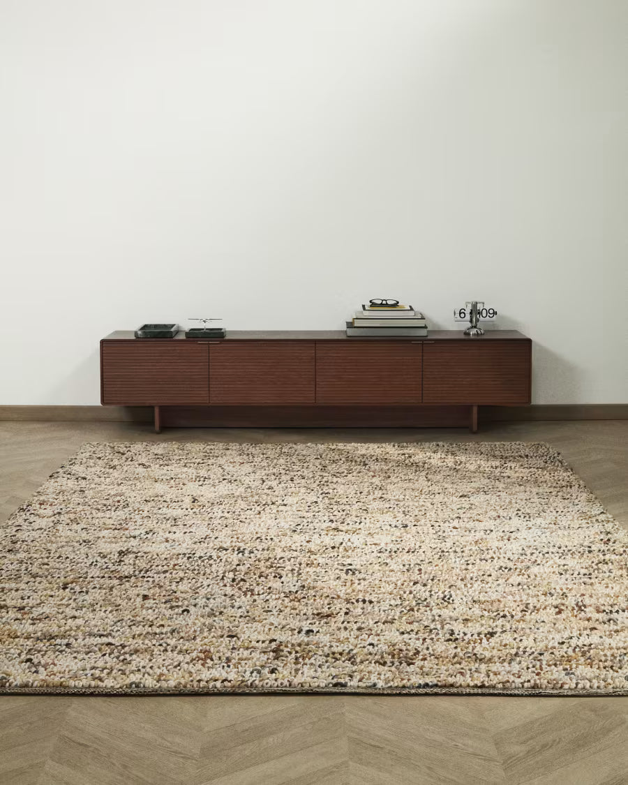 Tappeto Elanis in lana bouclé multicolore 200 x 300 cm