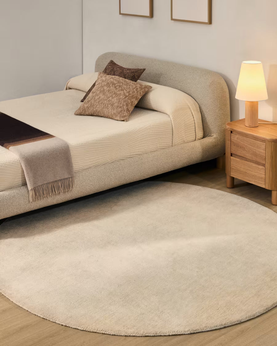 Tappeto rotondo Empuries bianco Ø 200 cm