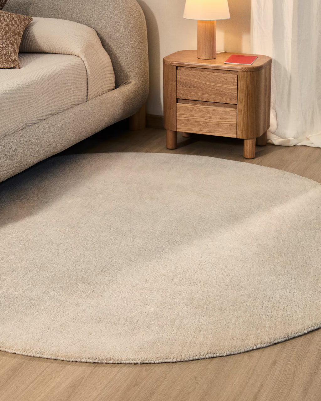 Tappeto rotondo Empuries bianco Ø 200 cm