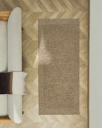 Passatoia Marely in lana beige 200 x 80 cm