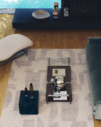 Tappeto Norela in misto lana jacquard grigio 300 x 200 cm